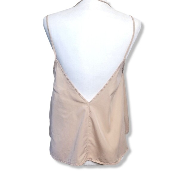 Free People Shimmy Shaker Strappy in Beige Tank Women's Size Small front Button - Picture 9 of 9